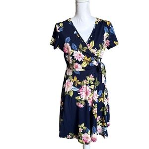 Rolla Coster V-neck Floral Mini Dress Size Medium